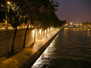 Paris 2004. Quay of Seine.In the distance -two towers ofNotre-Dame de Paris